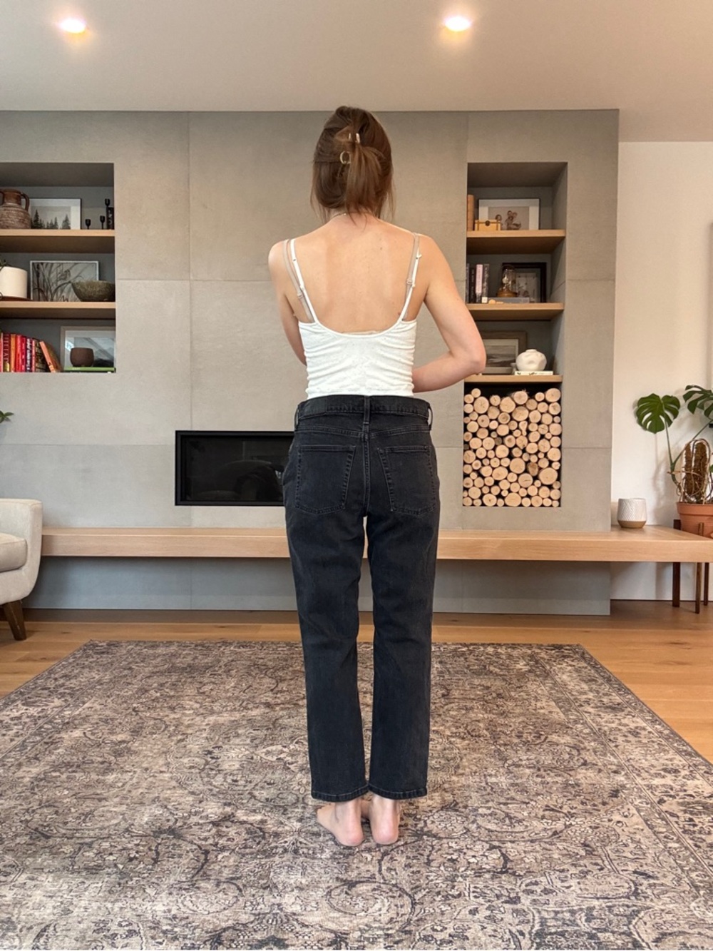 Everlane Cheeky original Black High-Rise Straight-Leg Jeans 29 - Picture 4 of 12
